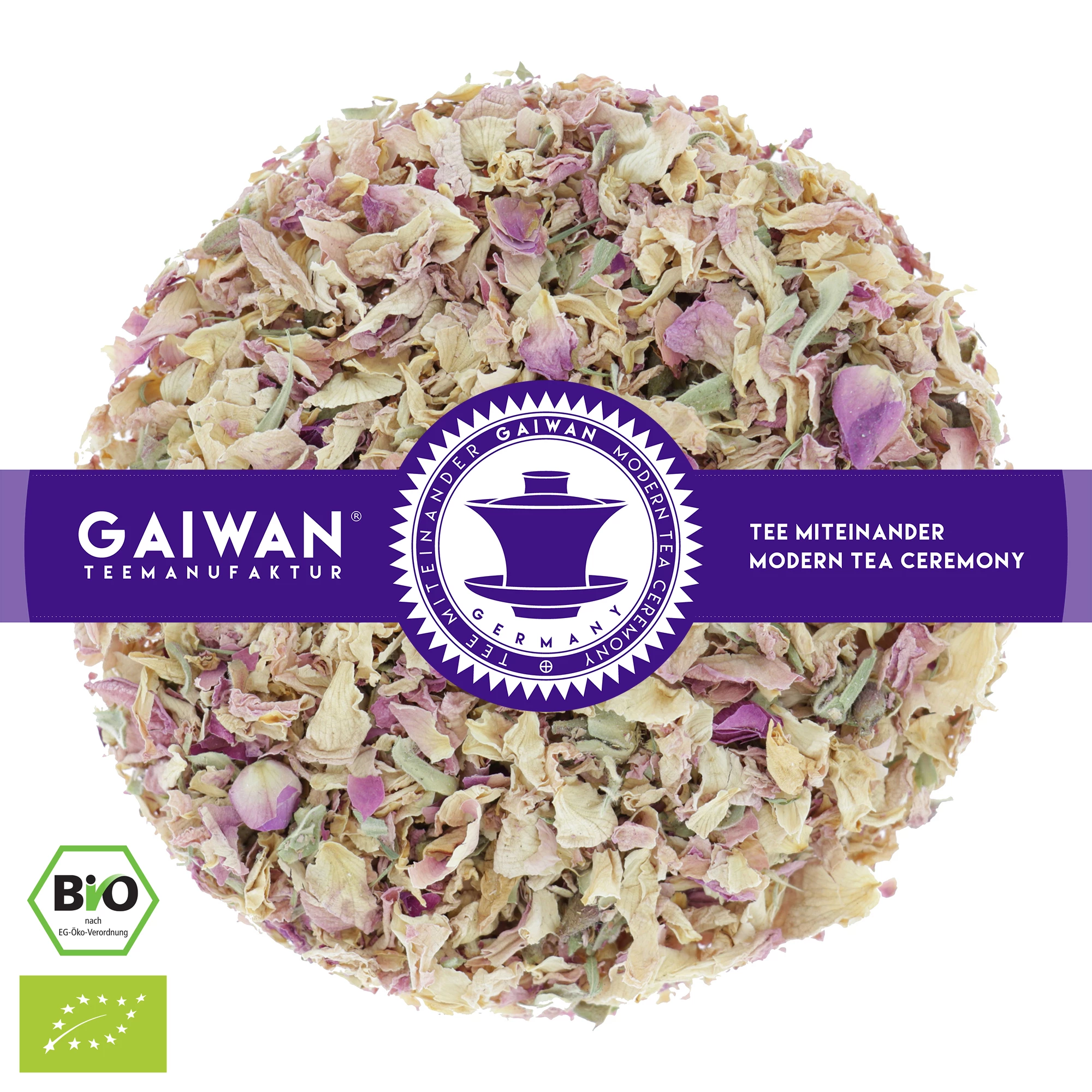 Rosenblütenblätter - Kräutertee aus Italien, Bio - GAIWAN Tee Nr. 1252